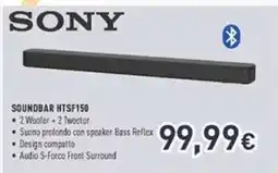 Unieuro SONY SOUNDBAR HTSF150 offerta