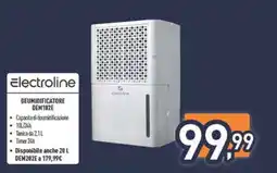 Unieuro Electroline DEUMIDIFICATORE DEM10ZE offerta