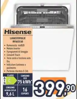Unieuro Hisense Lavastoviglie HV663C60 offerta