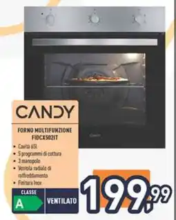 Unieuro CANDY FORNO MULTIFUNZIONE FIDCX502IT offerta