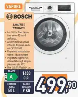 Unieuro BOSCH LAVATRICE WAN28209II offerta