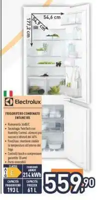 Unieuro Electrolux Frigorifero Combinato ENT6NE18S offerta