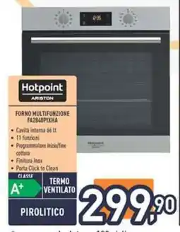Unieuro Hotpoint Ariston Forno Multifunzionale FA2840PIXHA offerta