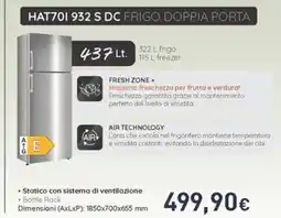 Unieuro HAT70I 932 S DC FRIGO DOPPIA PORTA offerta