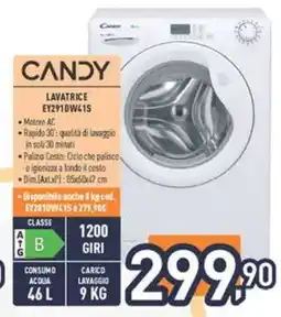 Unieuro CANDY LAVATRICE EY291DW41S offerta