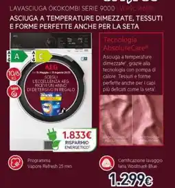 Unieuro Lavasciuga ÖKOKombi Serie 9000 LWR9C166BB offerta