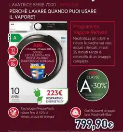 Unieuro LAVATRICE SERIE 7000 LR7FD114B offerta