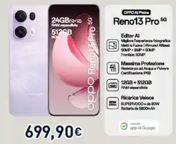 Unieuro OPPO Reno13 Pro 5G offerta
