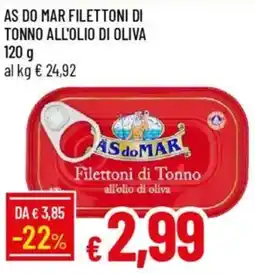 Galassia As do mar filettoni di tonno all'olio di oliva offerta