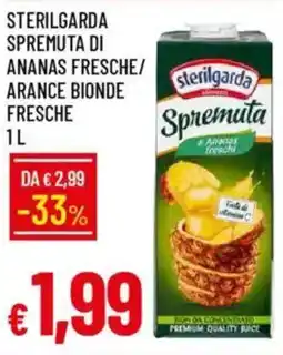 Galassia Sterilgarda spremuta di ananas fresche/ arance bionde fresche offerta