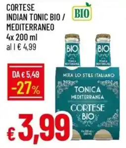 Galassia Cortese indian tonic bio/bio mediterraneo offerta