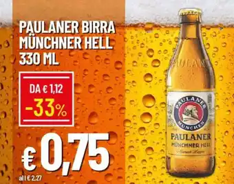 Galassia Paulaner birra münchner hell offerta