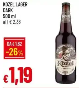 Galassia Kozel lager dark offerta