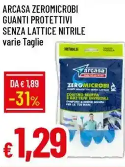 Galassia Arcasa zeromicrobi guanti protettivi senza lattice nitrile offerta