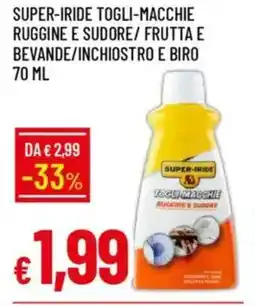 Galassia Super-iride togli-macchie ruggine e sudore/ frutta e bevande/inchiostro e biro offerta