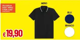 Galassia Polo uomo in piquet "armata di mare jeans offerta