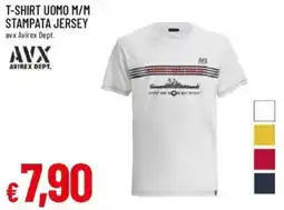 T-shirt uomo m/m stampata jersey AVIREX DEPT.