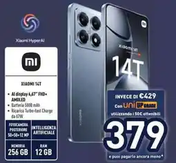 Unieuro Xiaomi 14T offerta