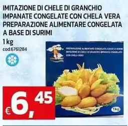 C+C Cash and Carry Imitazione di chele di granchio impanate congelate offerta