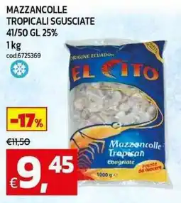 C+C Cash and Carry Mazzancolle tropicali sgusciate 41/50 gl offerta