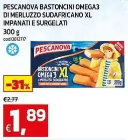 C+C Cash and Carry Pescanova bastoncini omega3 di merluzzo sudafricano XL impanati e surgelati offerta