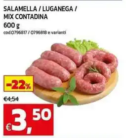 C+C Cash and Carry Salamella/luganega / mix contadina offerta
