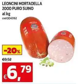 C+C Cash and Carry Leoncini mortadella 2000 puro suino offerta