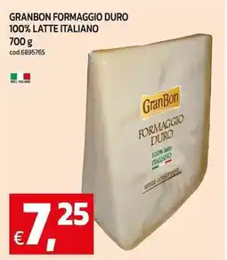 C+C Cash and Carry Granbon formaggio duro 100% latte italiano offerta