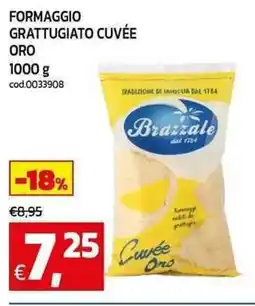 C+C Cash and Carry Formaggio grattugiato cuvée oro Brazzale offerta