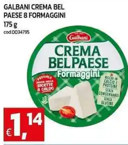C+C Cash and Carry Galbani crema bel paese 8 formaggini offerta