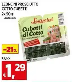 C+C Cash and Carry Leoncini prosciutto cotto cubetti offerta