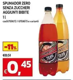 C+C Cash and Carry Spumador zero senza zuccheri aggiunti bibite offerta