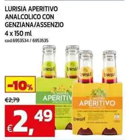 C+C Cash and Carry Lurisia aperitivo analcolico con genziana/assenzio offerta
