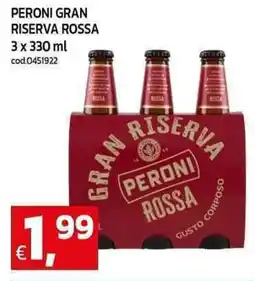 C+C Cash and Carry Peroni gran riserva rossa offerta