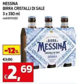 C+C Cash and Carry Messina birra cristalli di sale offerta