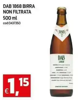C+C Cash and Carry Dab 1868 birra non filtrata offerta