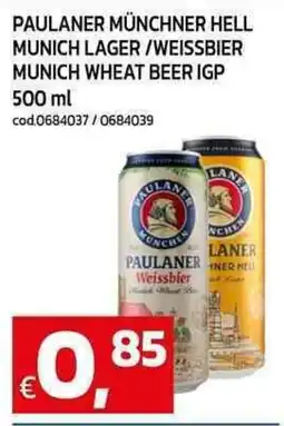 C+C Cash and Carry Paulaner münchner hell munich lager/weissbier munich wheat beer IGP offerta