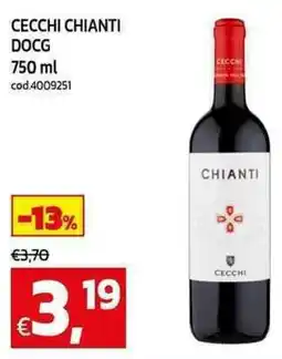 C+C Cash and Carry Cecchi chianti DOCG offerta