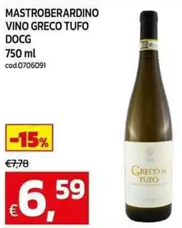 C+C Cash and Carry Mastroberardino vino greco tufo DOCG offerta