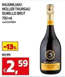 C+C Cash and Carry Maximiliani müller thurgau durello brut offerta