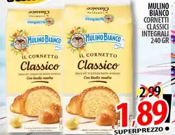 Il Genio Supermercato Mulino bianco cornetti classici integrali offerta