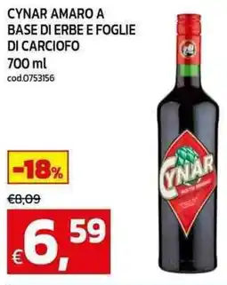 C+C Cash and Carry Cynar amaro a base di erbe e foglie di carciofo offerta