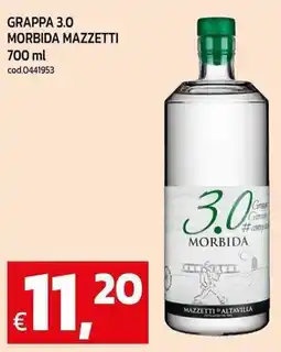 C+C Cash and Carry Grappa 3.0 morbida mazzetti offerta