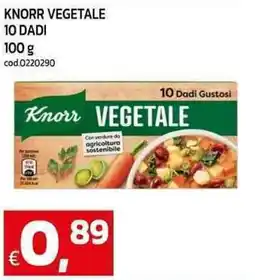 C+C Cash and Carry Knorr vegetale 10 dadi offerta