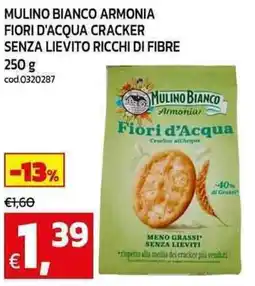 C+C Cash and Carry Mulino bianco armonia fiori d'acqua cracker senza lievito ricchi di fibre offerta