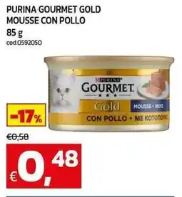 C+C Cash and Carry Purina gourmet gold mousse con pollo offerta