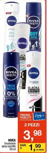 Caddy's NIVEA Deodorante spray assortito offerta