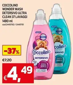 C+C Cash and Carry Coccolino wonder wash detersivo ultra clean offerta