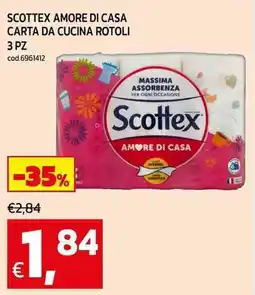 C+C Cash and Carry Scottex amore di casa carta da cucina rotoli offerta