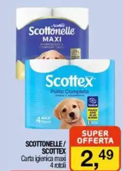 Caddy's SCOTTONELLE/ SCOTTEX Carta igienica maxi offerta